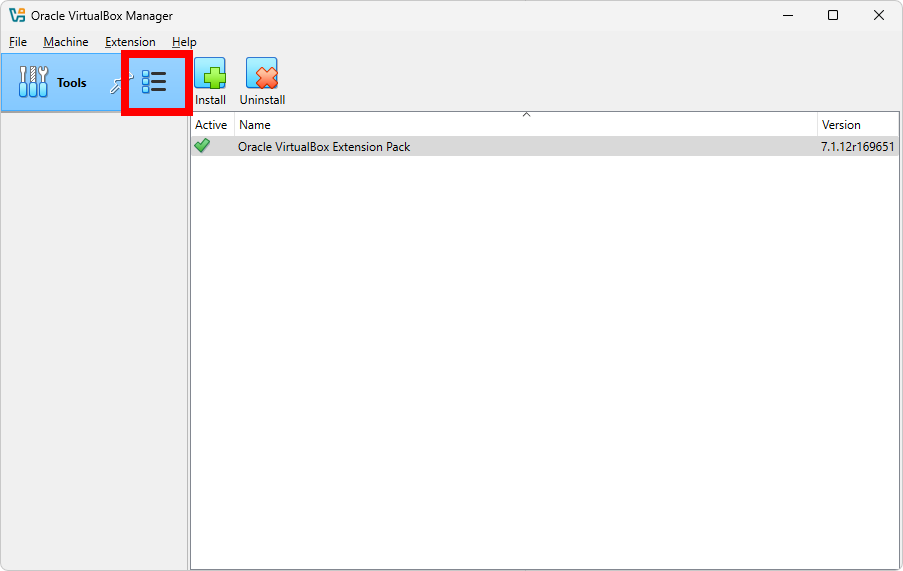 Screenshot of returning to the Welcome screen